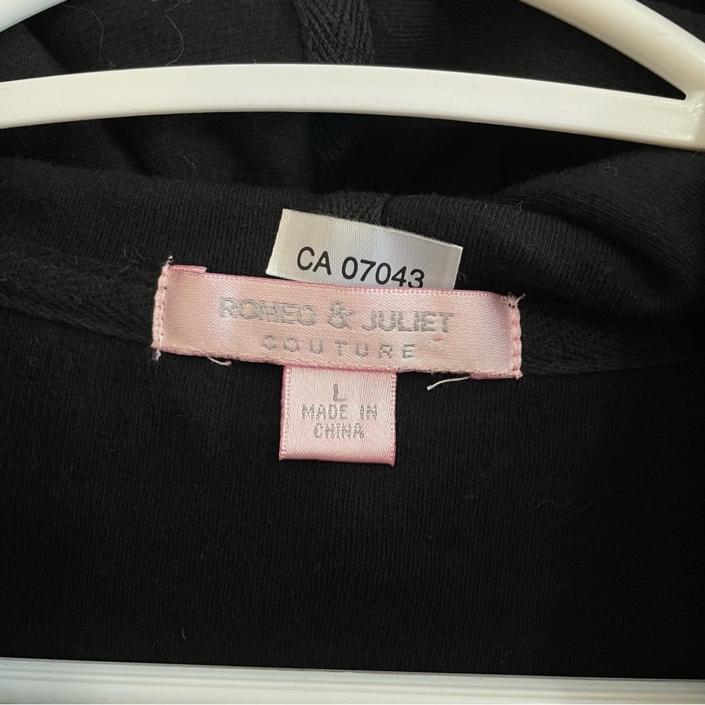 Y2K Romeo & Juliet Couture Black Dragon Zip-Up Hoodie – L (Fits M/L) Like New - Picture 6 of 15